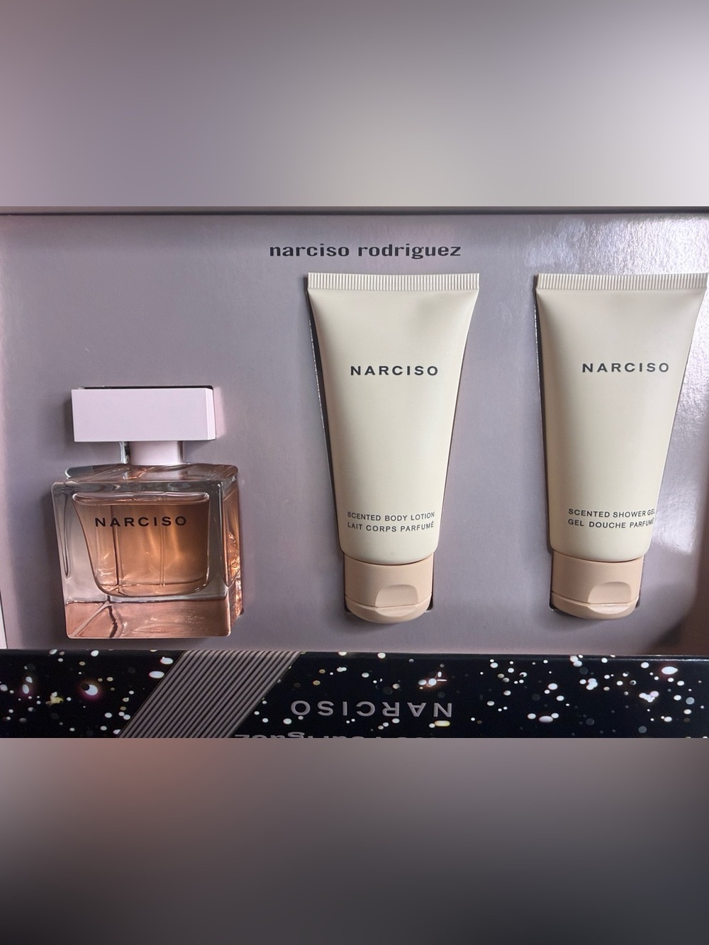 Narciso Rodriguez NARCISO Cristal EDP Gift Set (EDP 50ml + Body Lotion 50ml + Sh